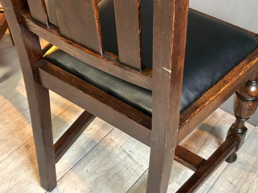 ②　英国　イギリス　ロイズアンティークス　ハイバックチェア　高浮き彫り　GY