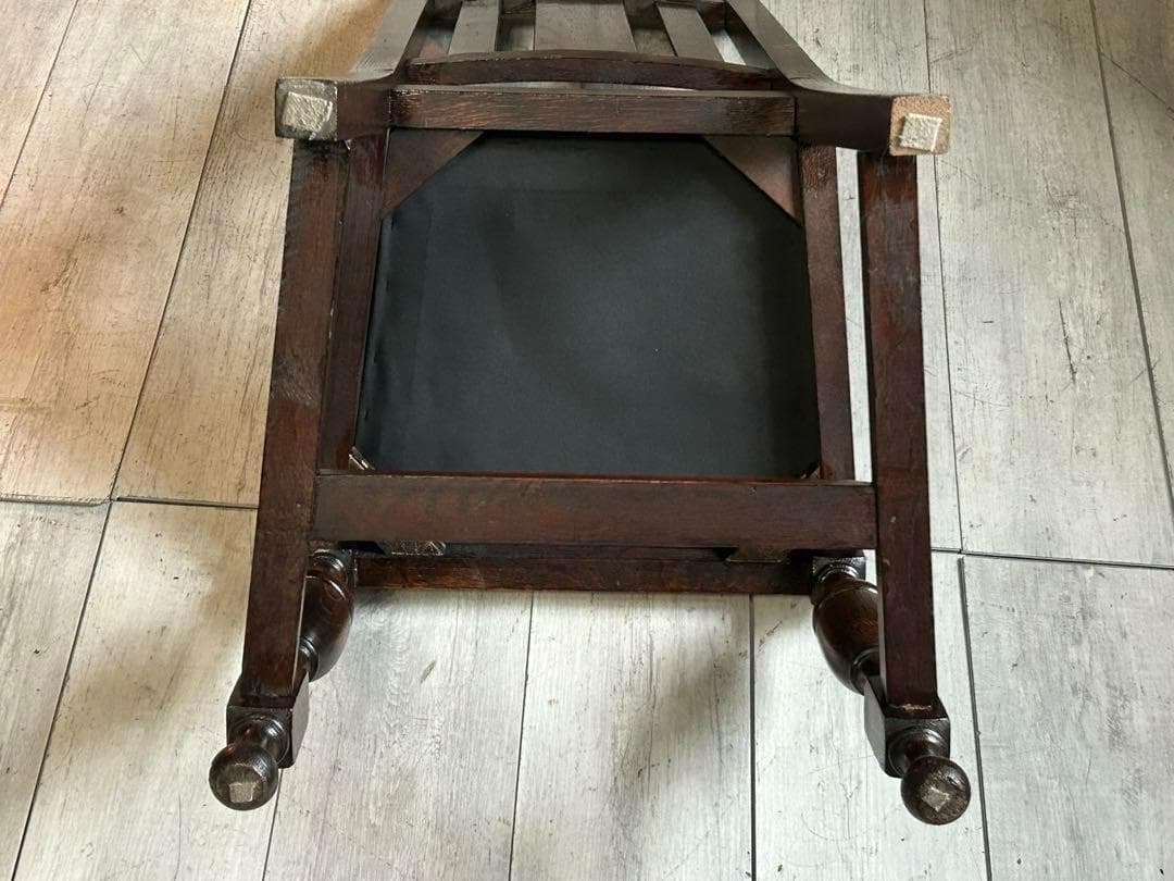 ②　英国　イギリス　ロイズアンティークス　ハイバックチェア　高浮き彫り　GY