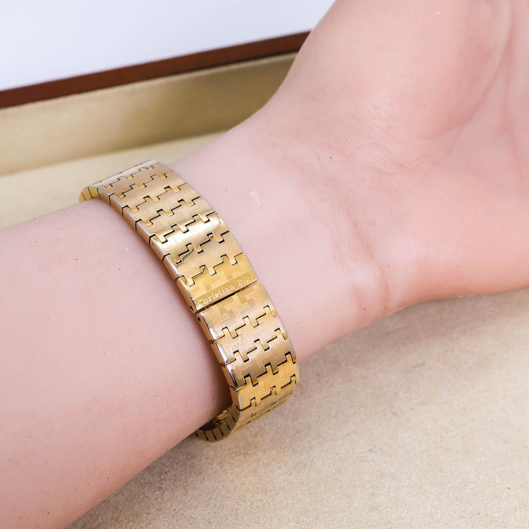 稼働 Christian Dior 腕時計 ミスディオール バングル 2434