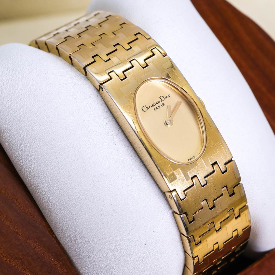 稼働 Christian Dior 腕時計 ミスディオール バングル 2434