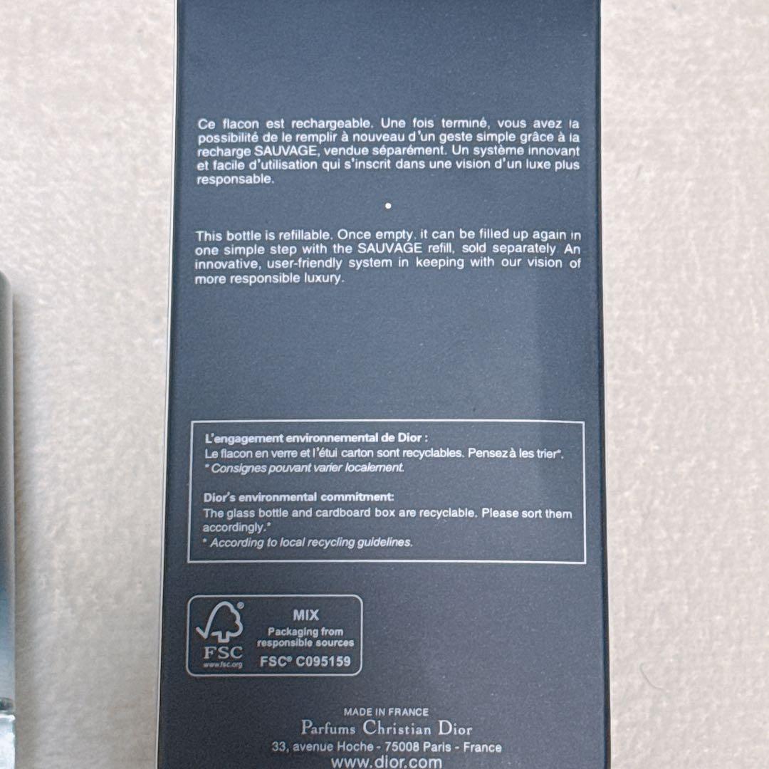 Dior SAUVAGE 香水 男性用 ソバージュ オードトワレ 100ml