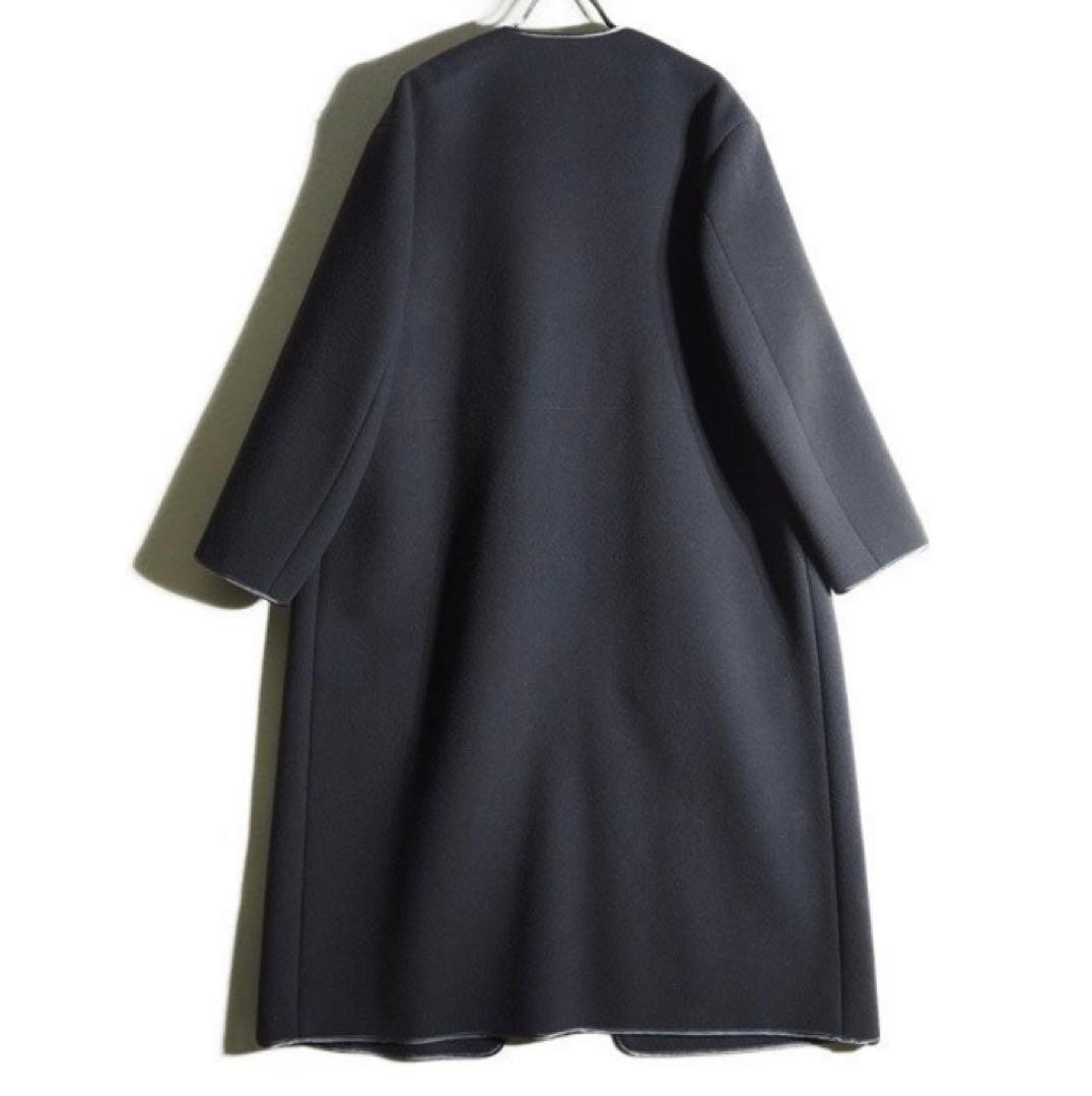 【売り切り価格❣️】ATON エイトン　パイピングガウンコート