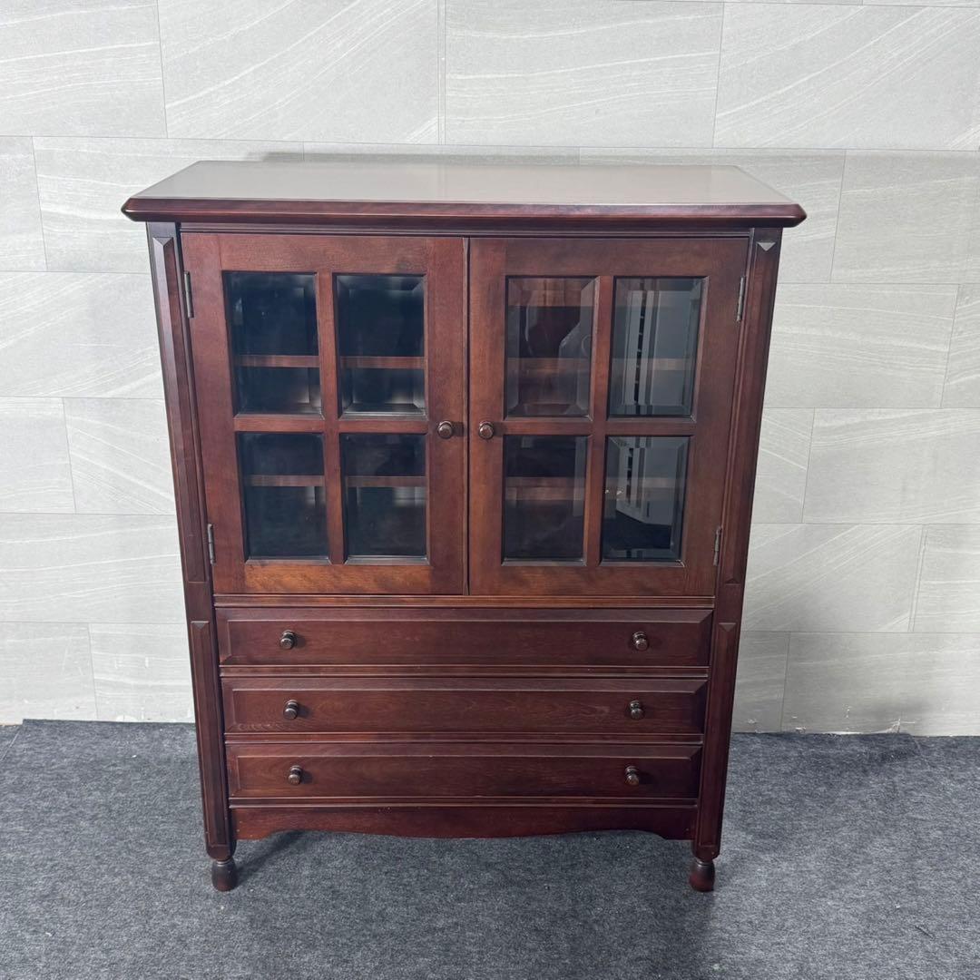 モリシゲ 民芸家具 チェスト 飾り棚 和家具 キャビネット d4159