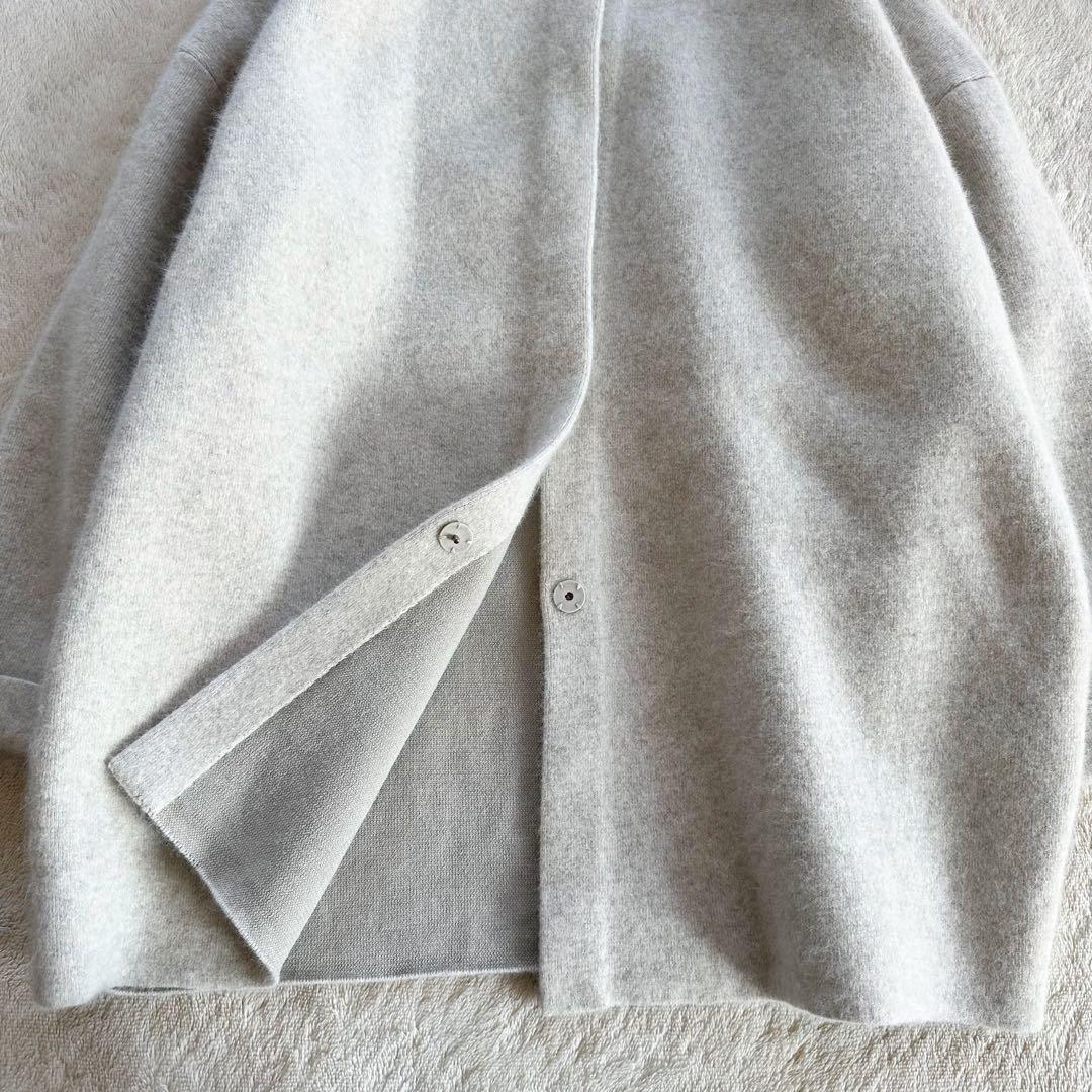 BEARDSLEY ビアズリー ノーカラーコート オフホワイト