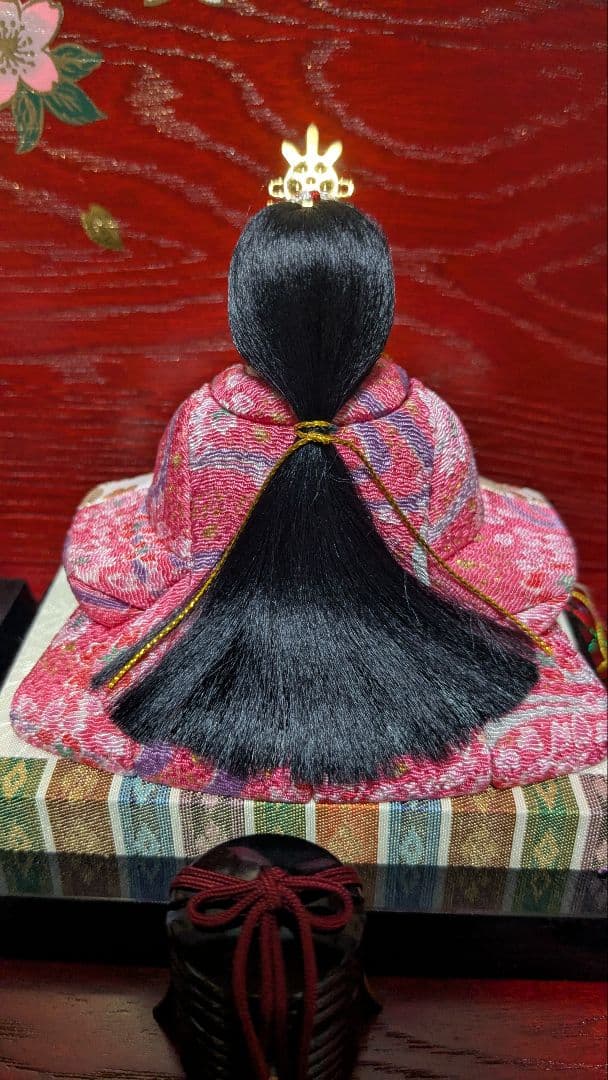 江戸木目込人形お雛様5人飾り