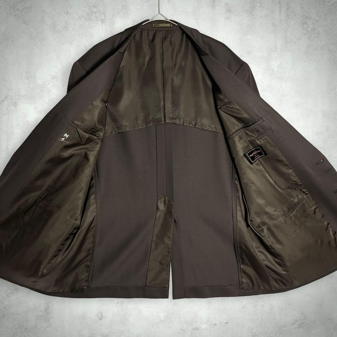 ヴィンテージ 古着 3ピース スーツセットアップ 昭和レトロ ブラウン