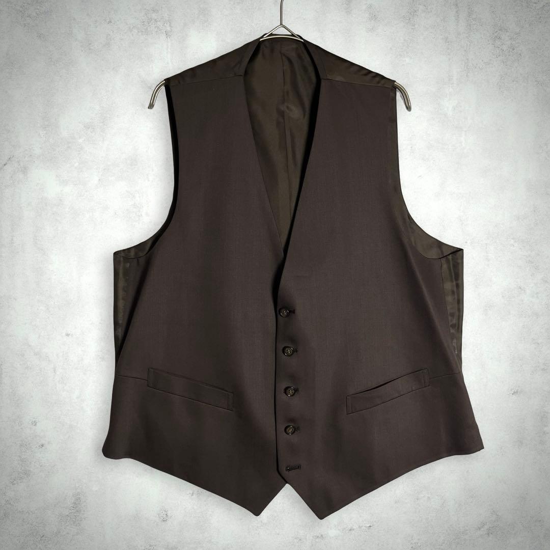 ヴィンテージ 古着 3ピース スーツセットアップ 昭和レトロ ブラウン