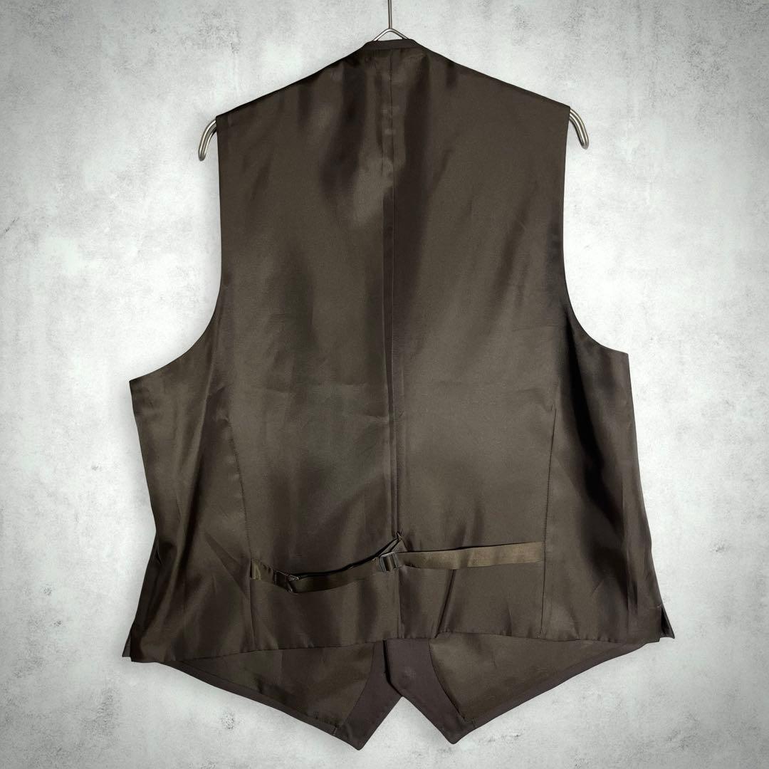 ヴィンテージ 古着 3ピース スーツセットアップ 昭和レトロ ブラウン