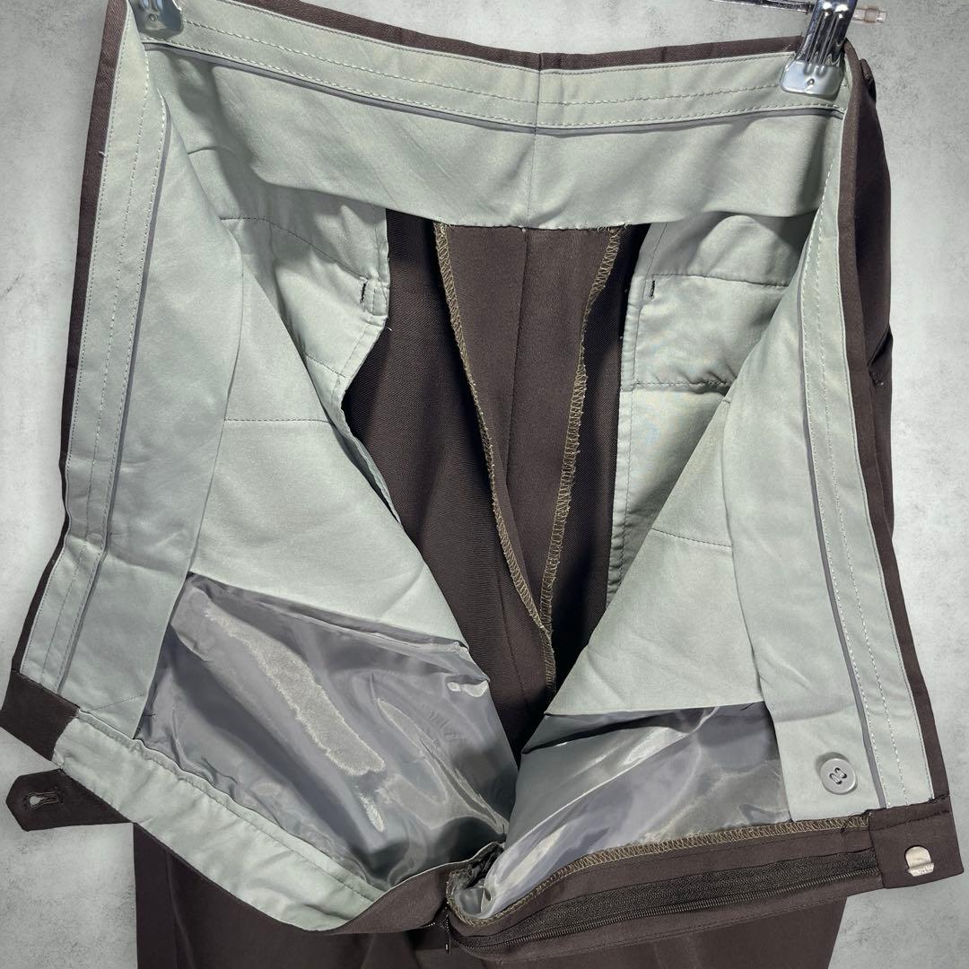 ヴィンテージ 古着 3ピース スーツセットアップ 昭和レトロ ブラウン