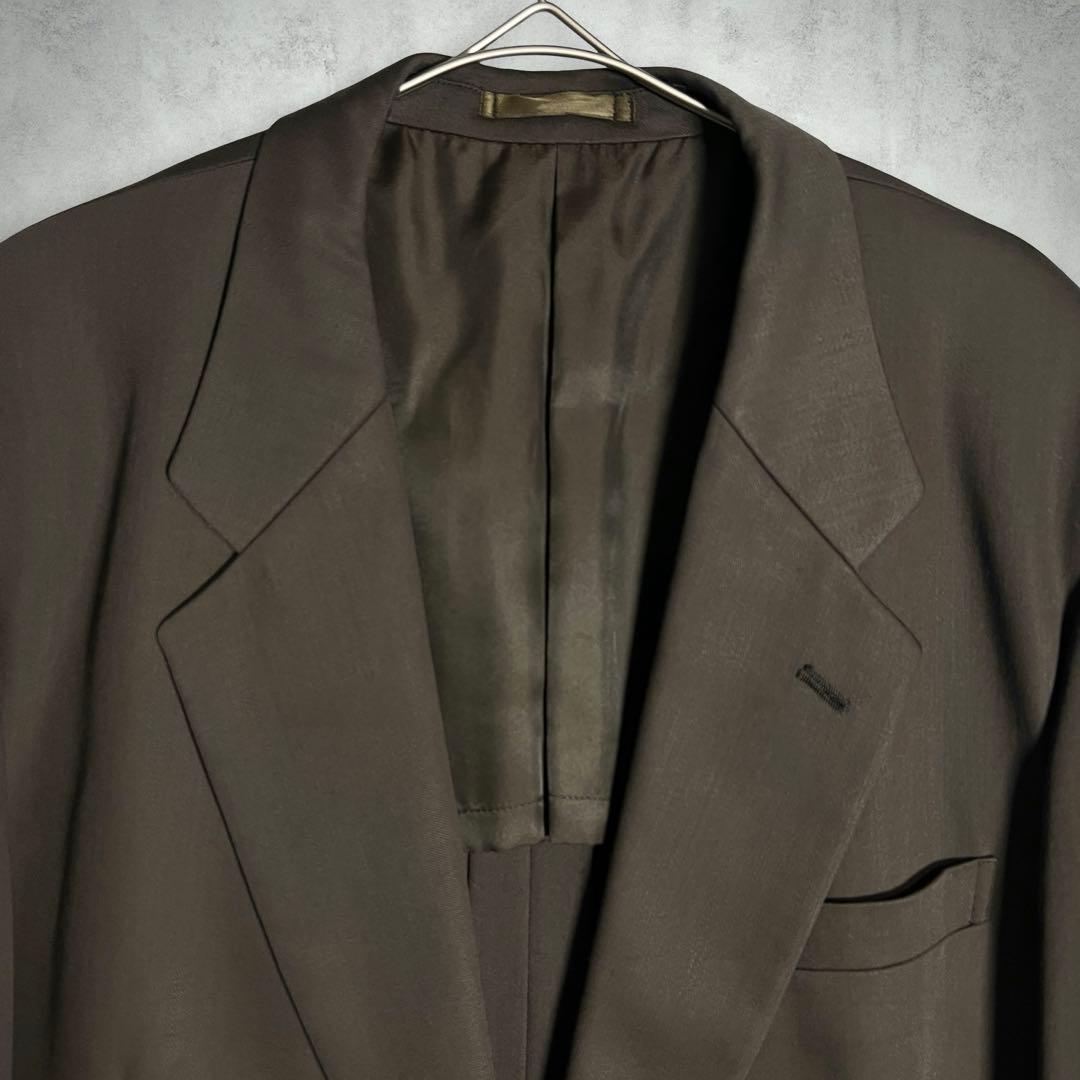 ヴィンテージ 古着 3ピース スーツセットアップ 昭和レトロ ブラウン