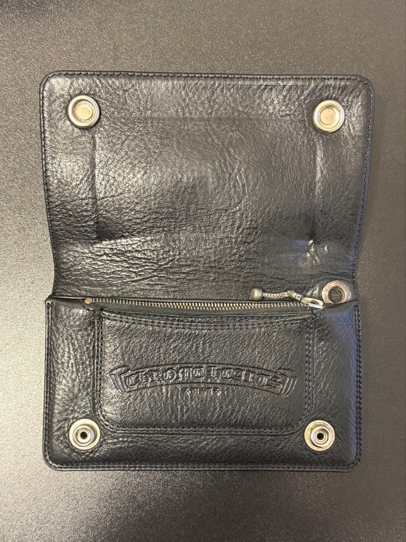 美品CHROME HEARTS 1zip クロスボタン　インボイス付き