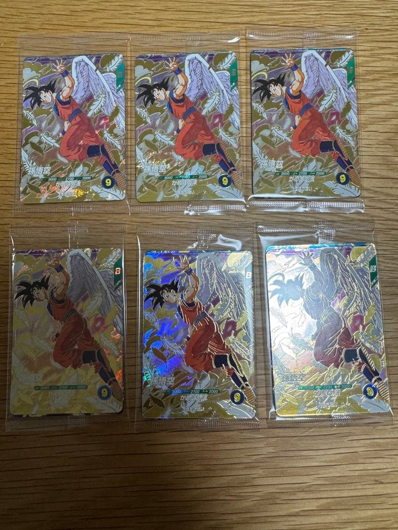 ドラゴンボール　スーパーダイバーズ　天使悟空　ベジータ　バーダック　6セット