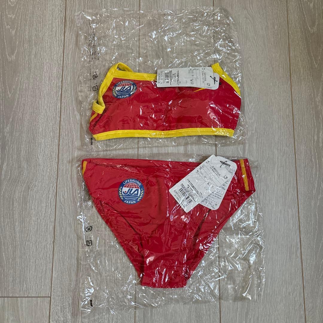 speedo ライフセービング用スポーツビキニ 赤