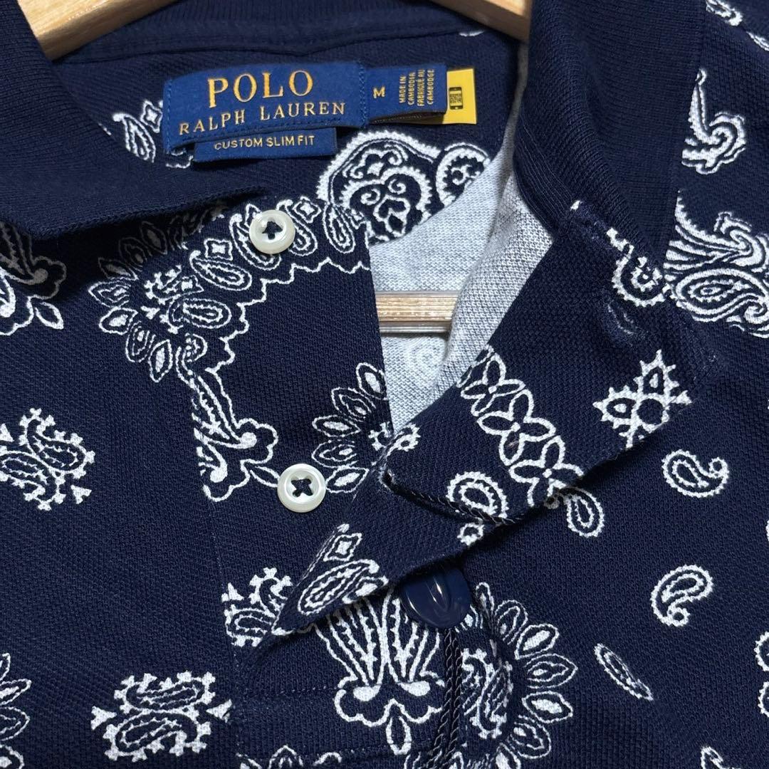 ラルフローレン　ペイズリー　ポロシャツ　半袖