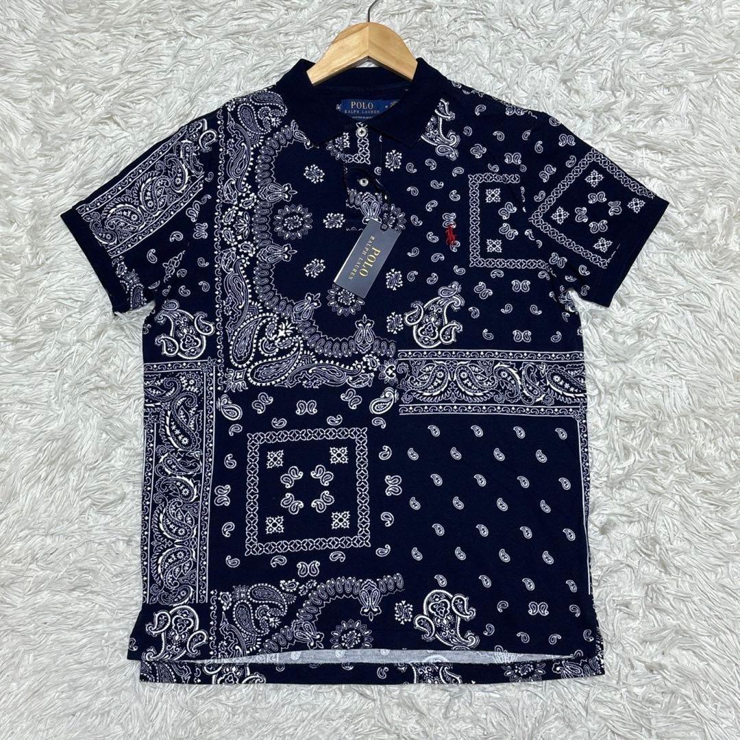 ラルフローレン　ペイズリー　ポロシャツ　半袖