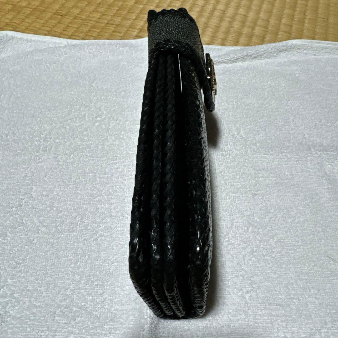 スティングレイ　(エイ革) レザー 長財布 黒ハンドメイド