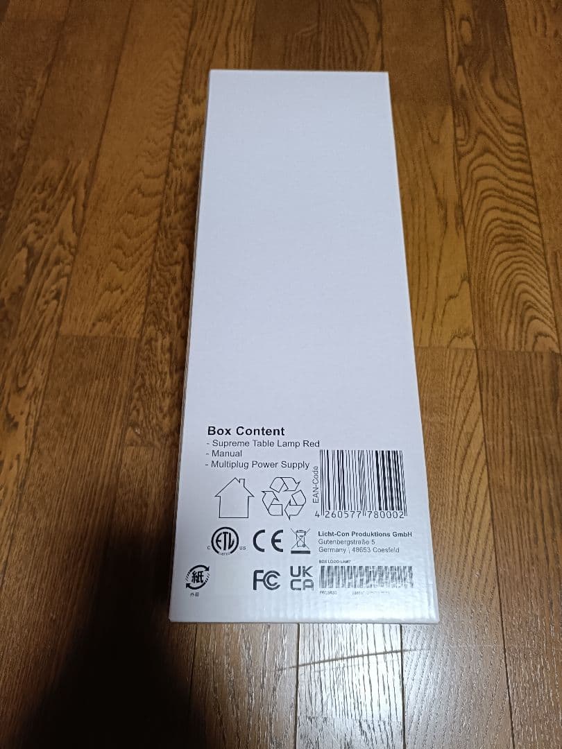 未使用 Supreme Box Logo Lamp シュプリーム