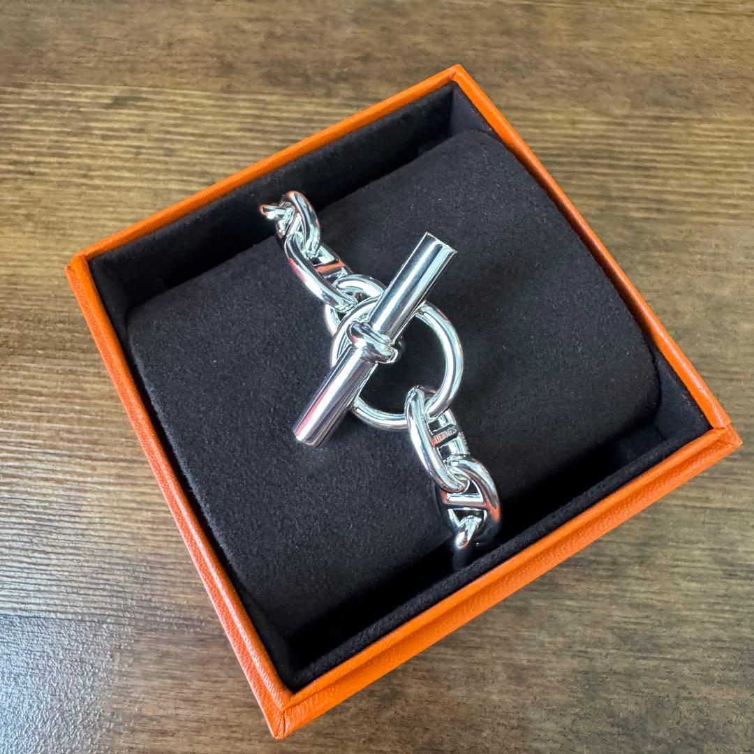 【新品未使用】 MM 16 コマ エルメス シェーヌダンクル ブレスレット