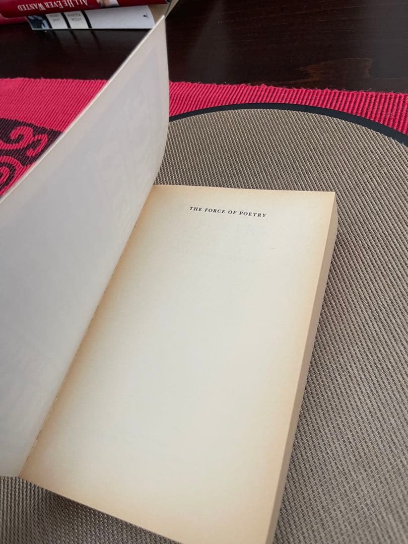 希少　The Force of Poetry Christopher Ricks