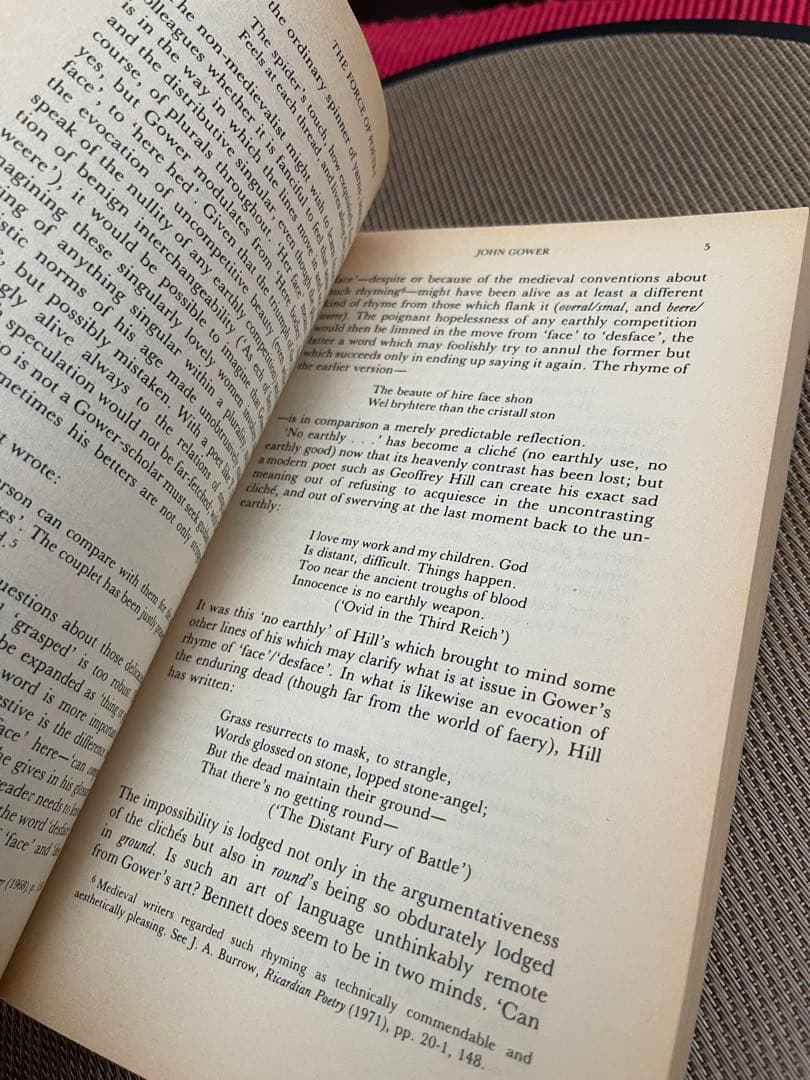 希少　The Force of Poetry Christopher Ricks