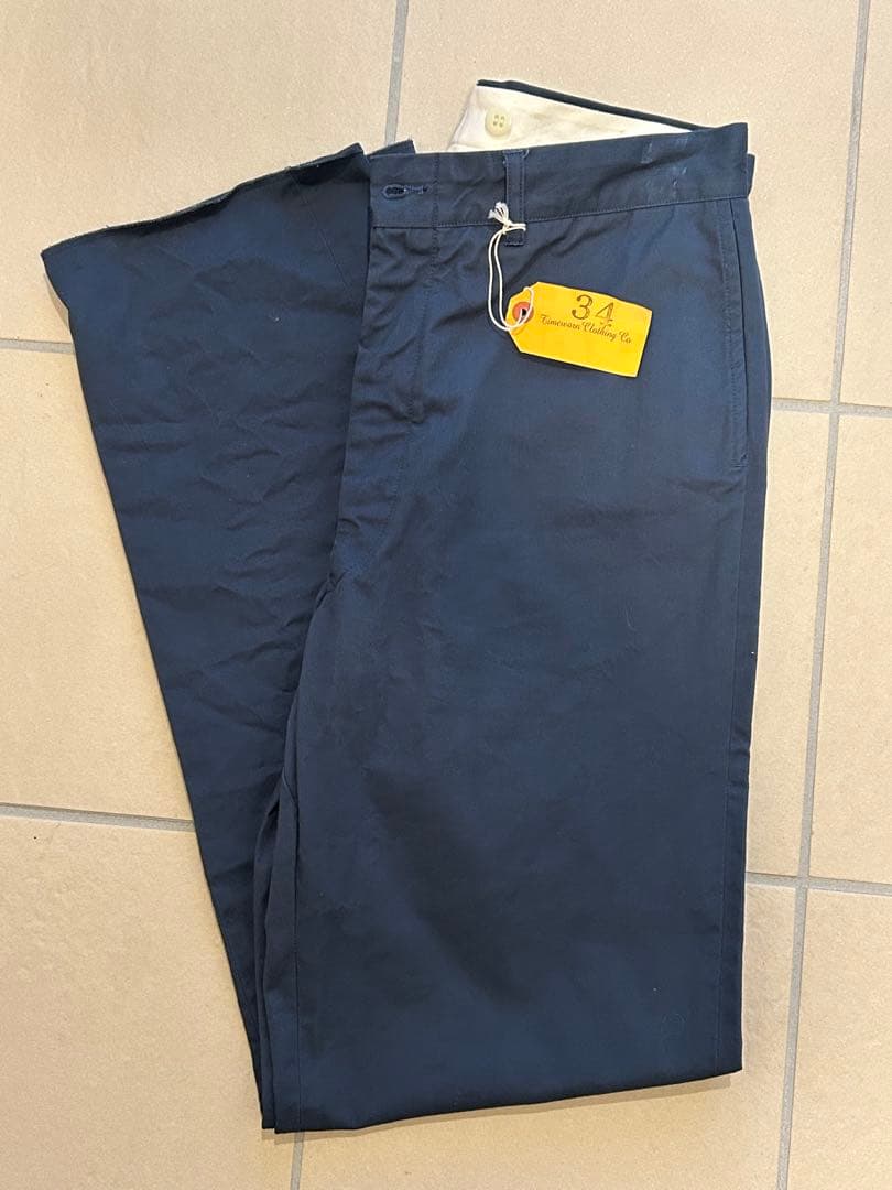 新品　atlast&co 511 NAVY 34 ワークトラウザーズ　AKIRA