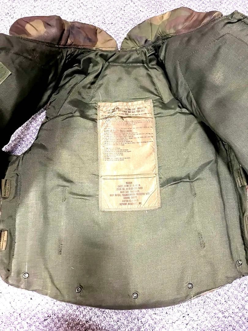 米軍実物 放出品 BDU迷彩 PASGT ボディーアーマー　Mサイズ