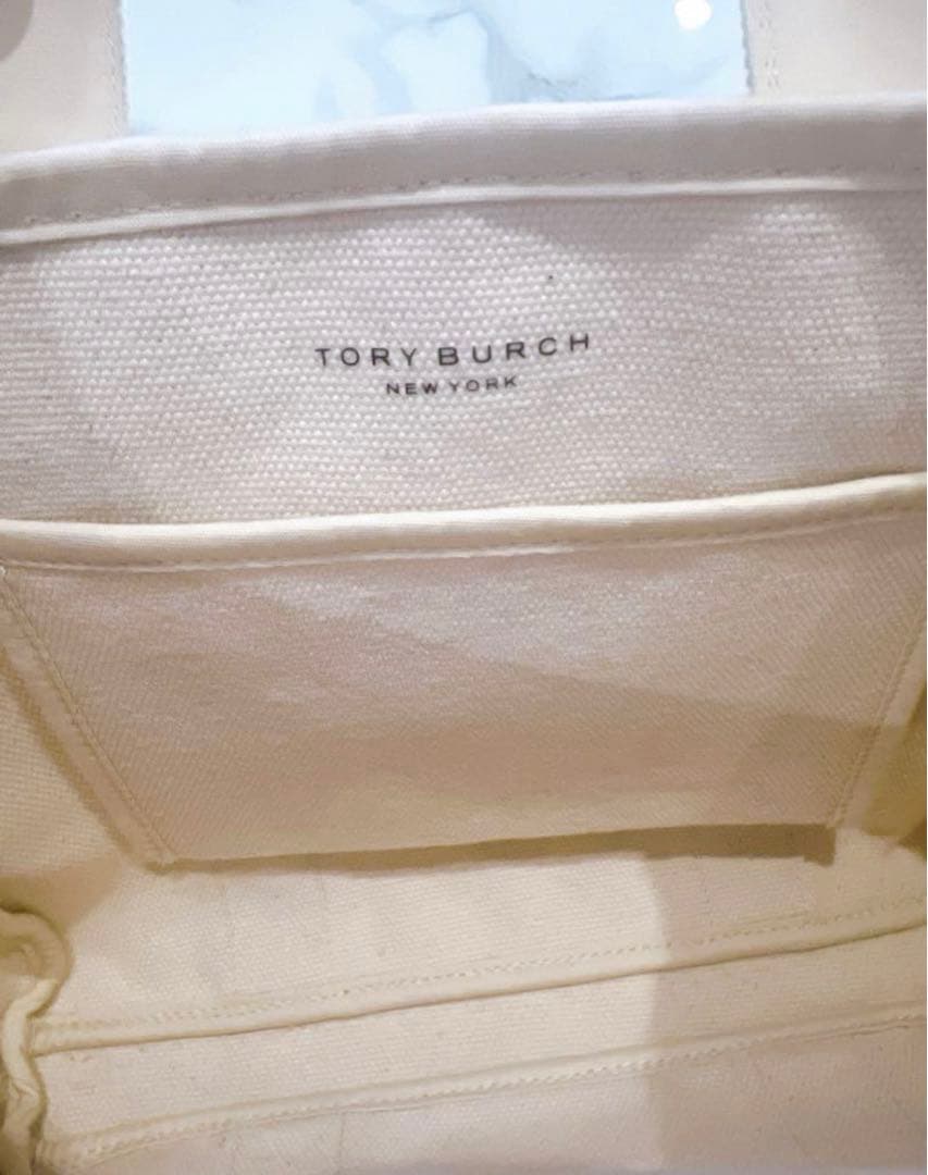 TORY BURCH アイボリー トートバッグ