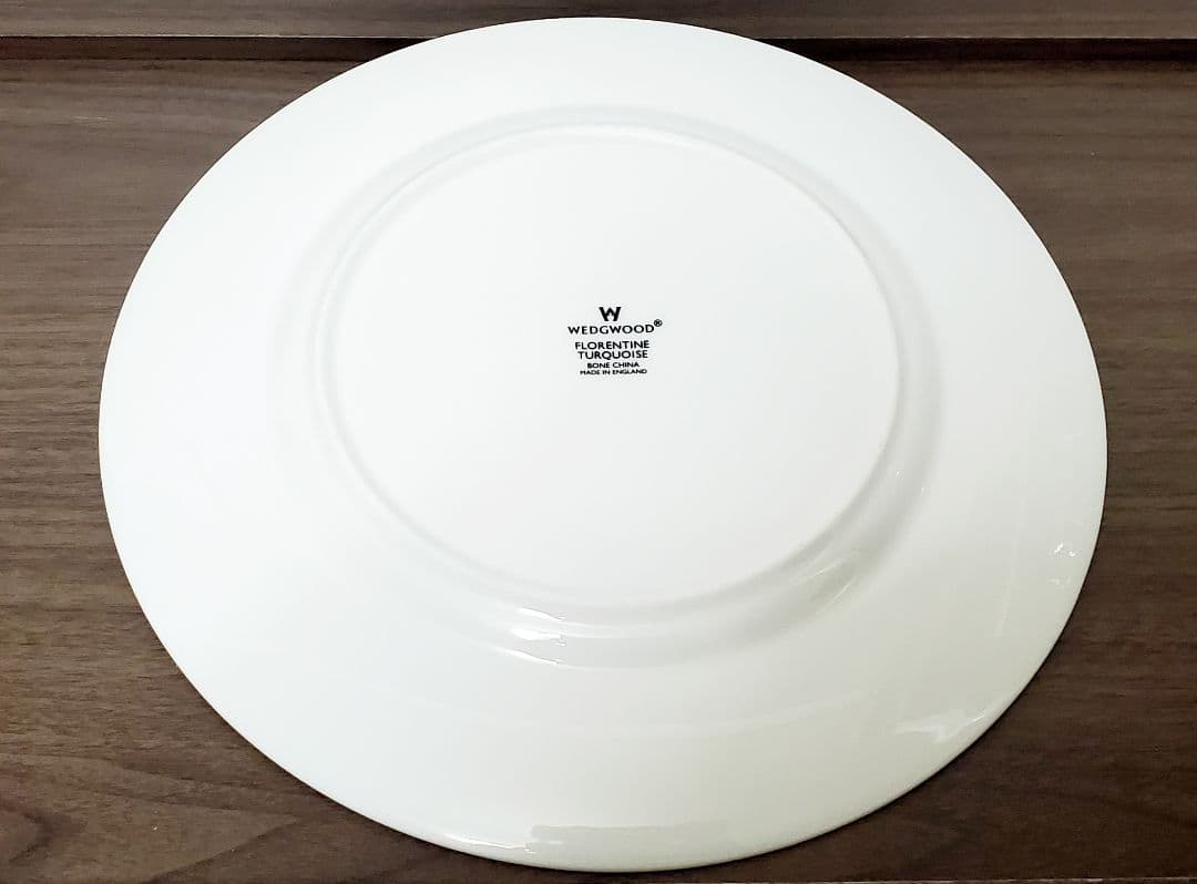 S17ウェッジウッド フロレンティーン　ターコイズプレート　メイン　取り皿セット