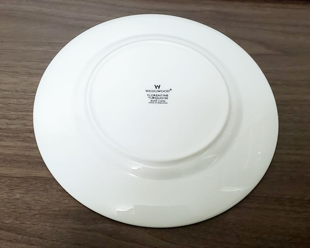 S17ウェッジウッド フロレンティーン　ターコイズプレート　メイン　取り皿セット