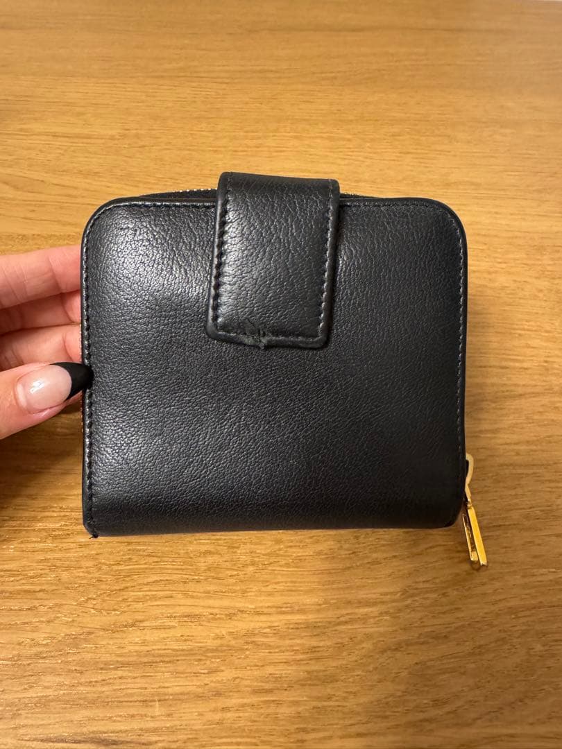 も*️様 YSL 黒レザー ミニ財布