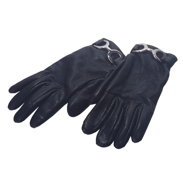 エルメス HERMES グローブ 手袋 サイズ7 ラムスキン カシミヤ