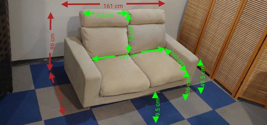 東京都23区送料込‼️無印良品2人掛けソファ(TP04572)