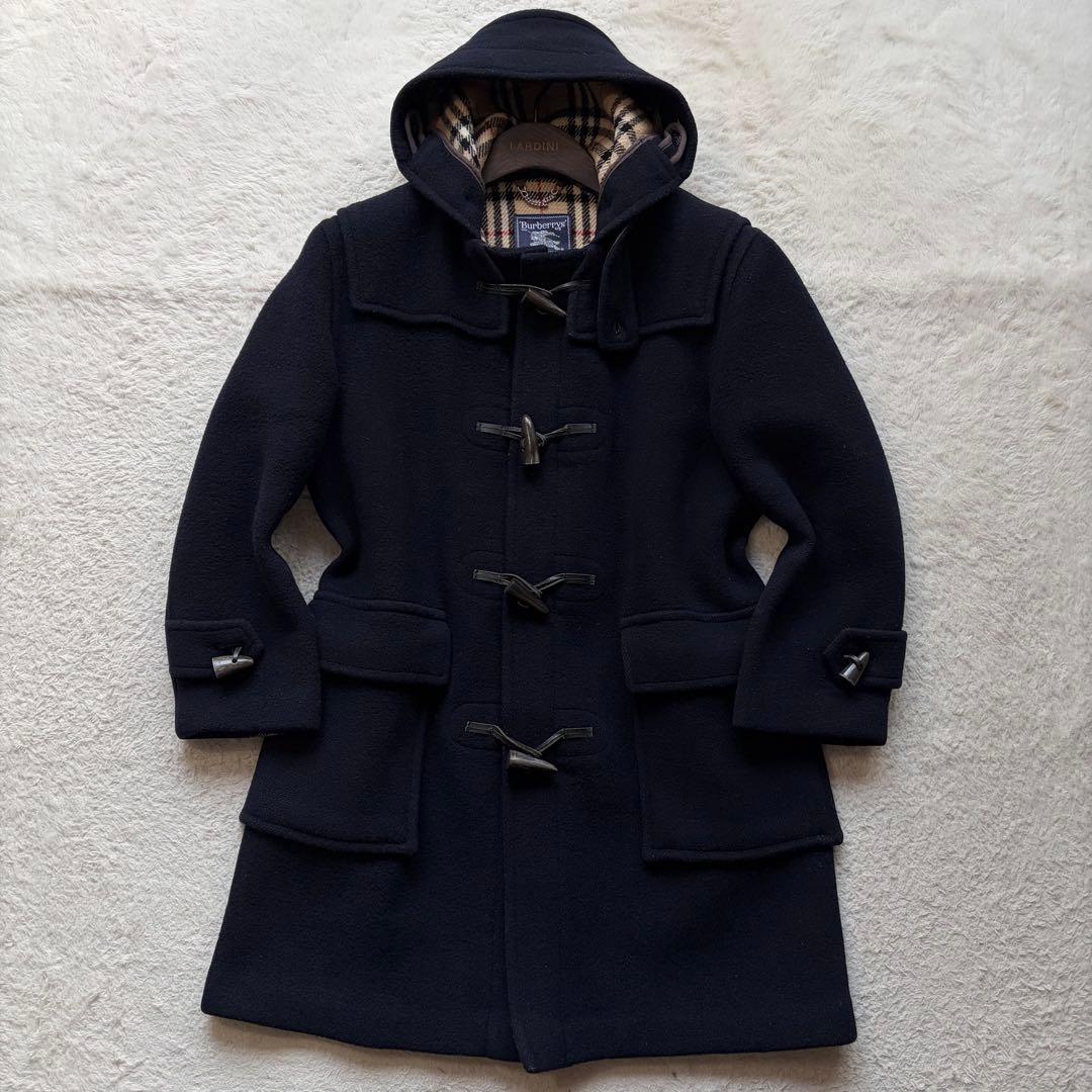 【丸善別注】バーバリーズ ダッフルコート ノバチェック ネイビー 英国製 超希少