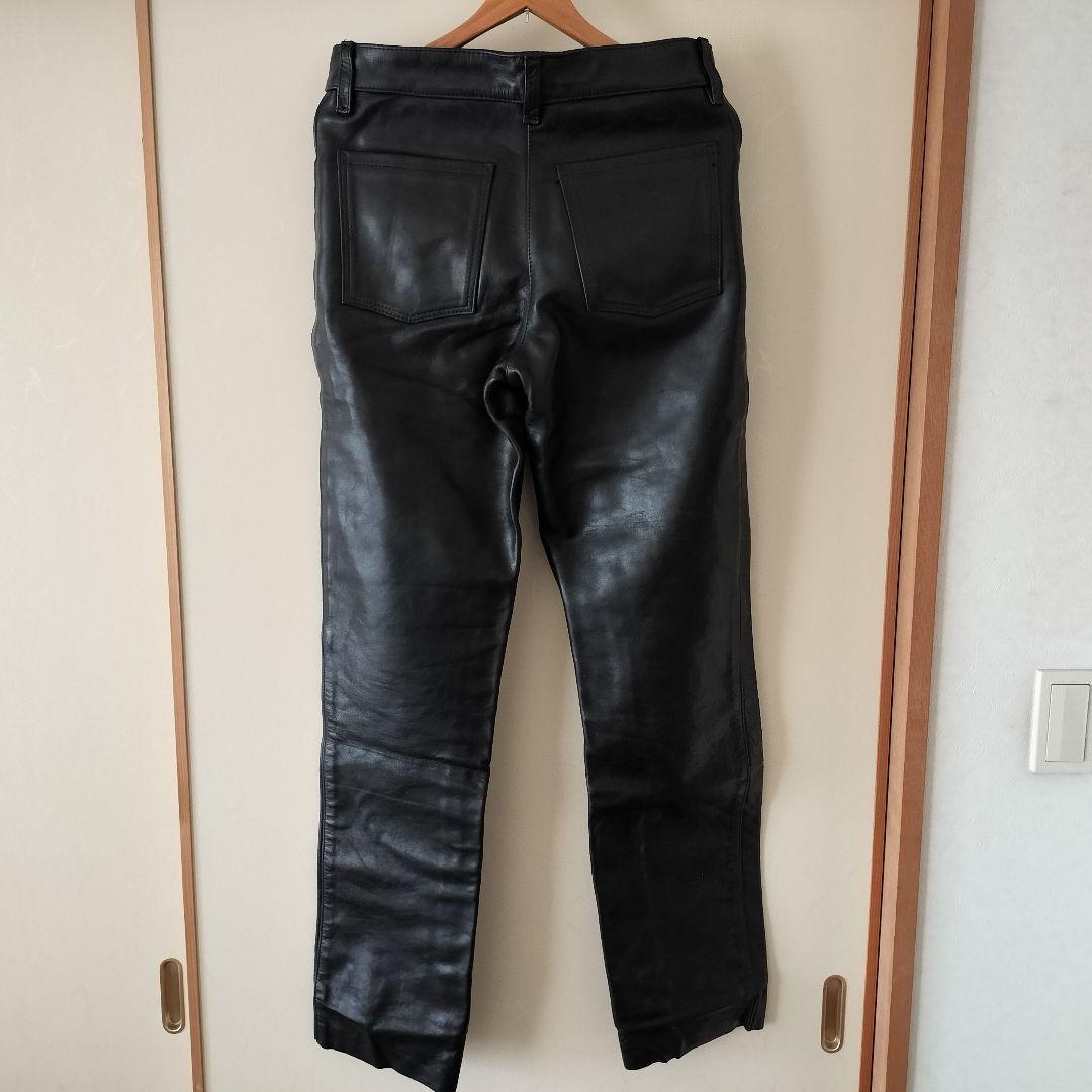 VANSON バンソン 33インチ USA製 レザーパンツ W33 ブラック