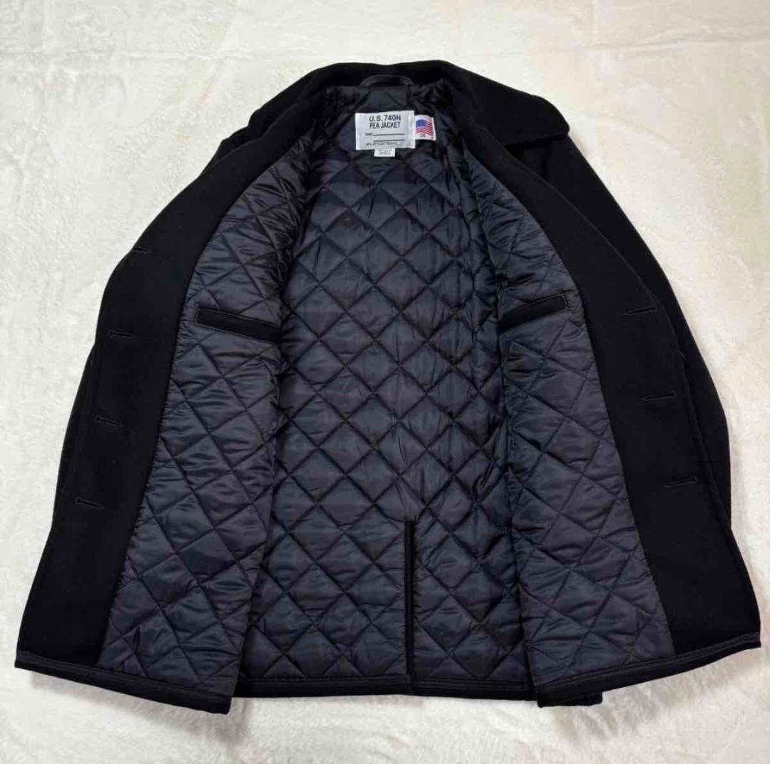 美品Schott U.S.740N ブラック ピーコート 38