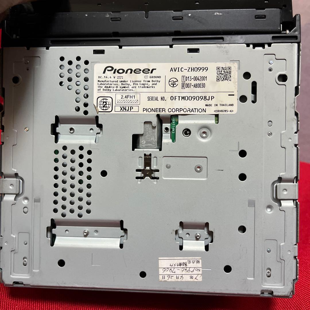 カロッツェリアAVIC-ZH0999 フルセグ