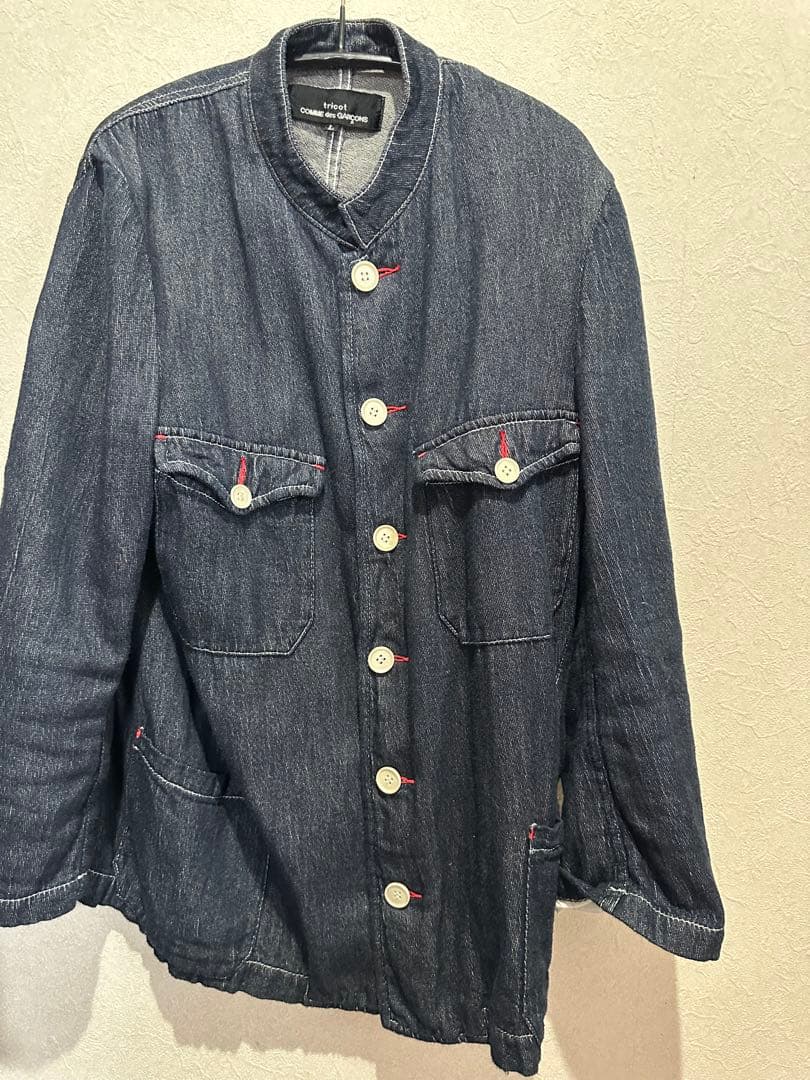トリコ　コムデギャルソン tricot デニムジャケット ダークブルー