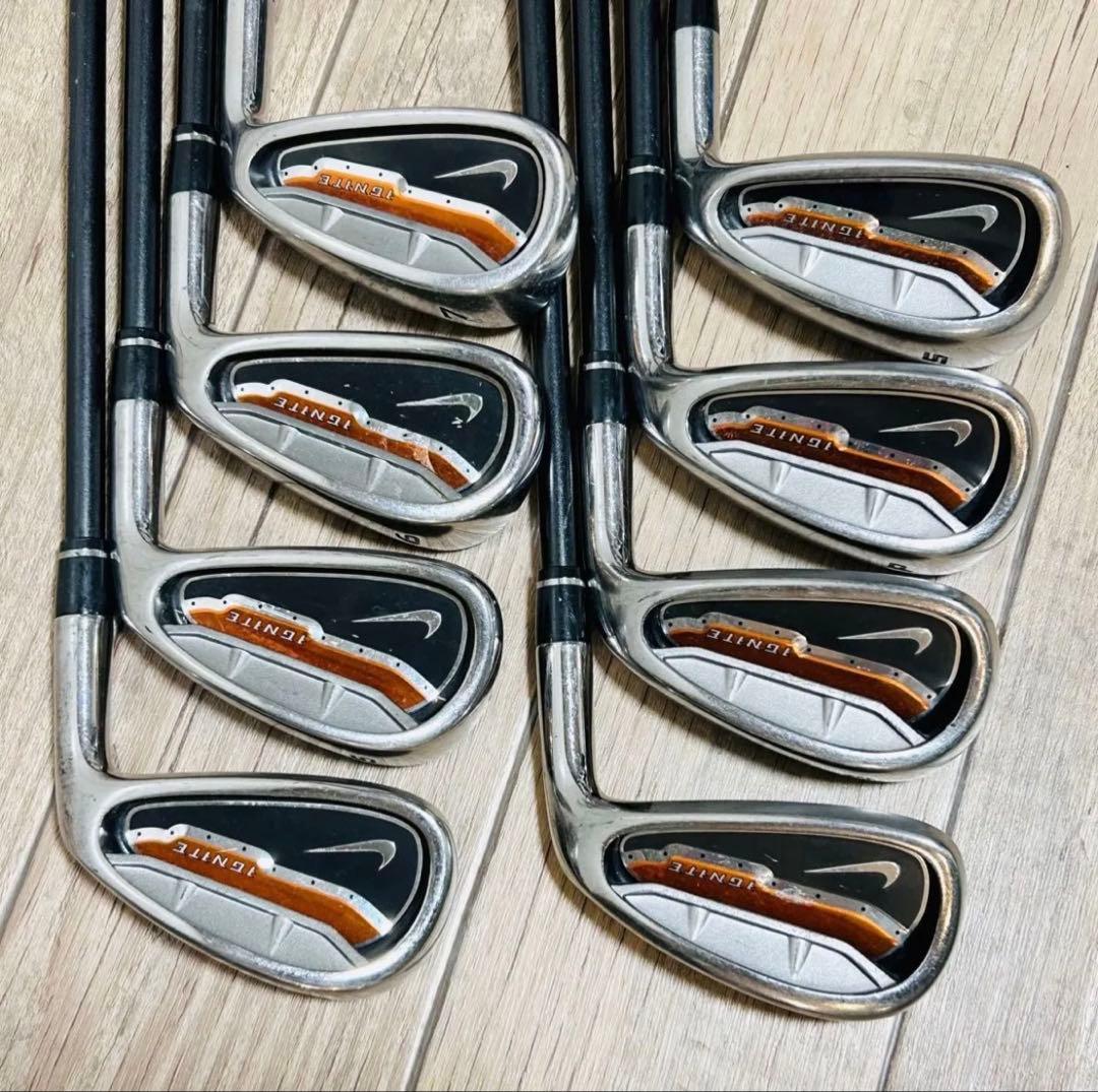 【廃盤】NIKE IGNITE アイアンセット 8本 右 カーボン R