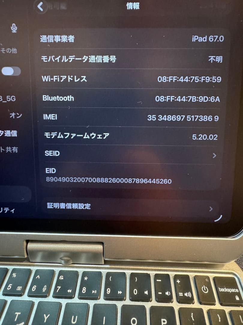 iPad mini6 cellular 256GB パープル