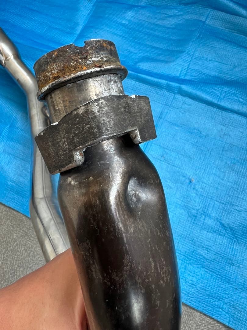 じじ Vツインマグナ250 SP忠男 スーパーコンバットTドラッグマフラー