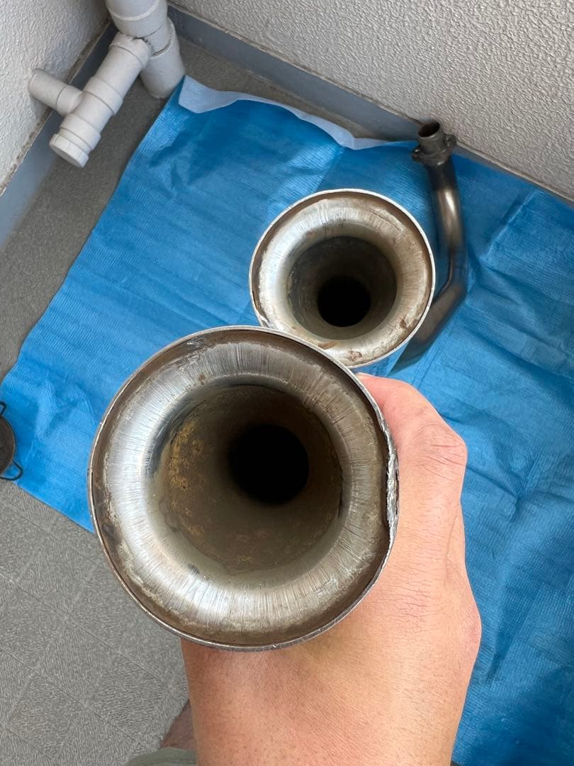 じじ Vツインマグナ250 SP忠男 スーパーコンバットTドラッグマフラー