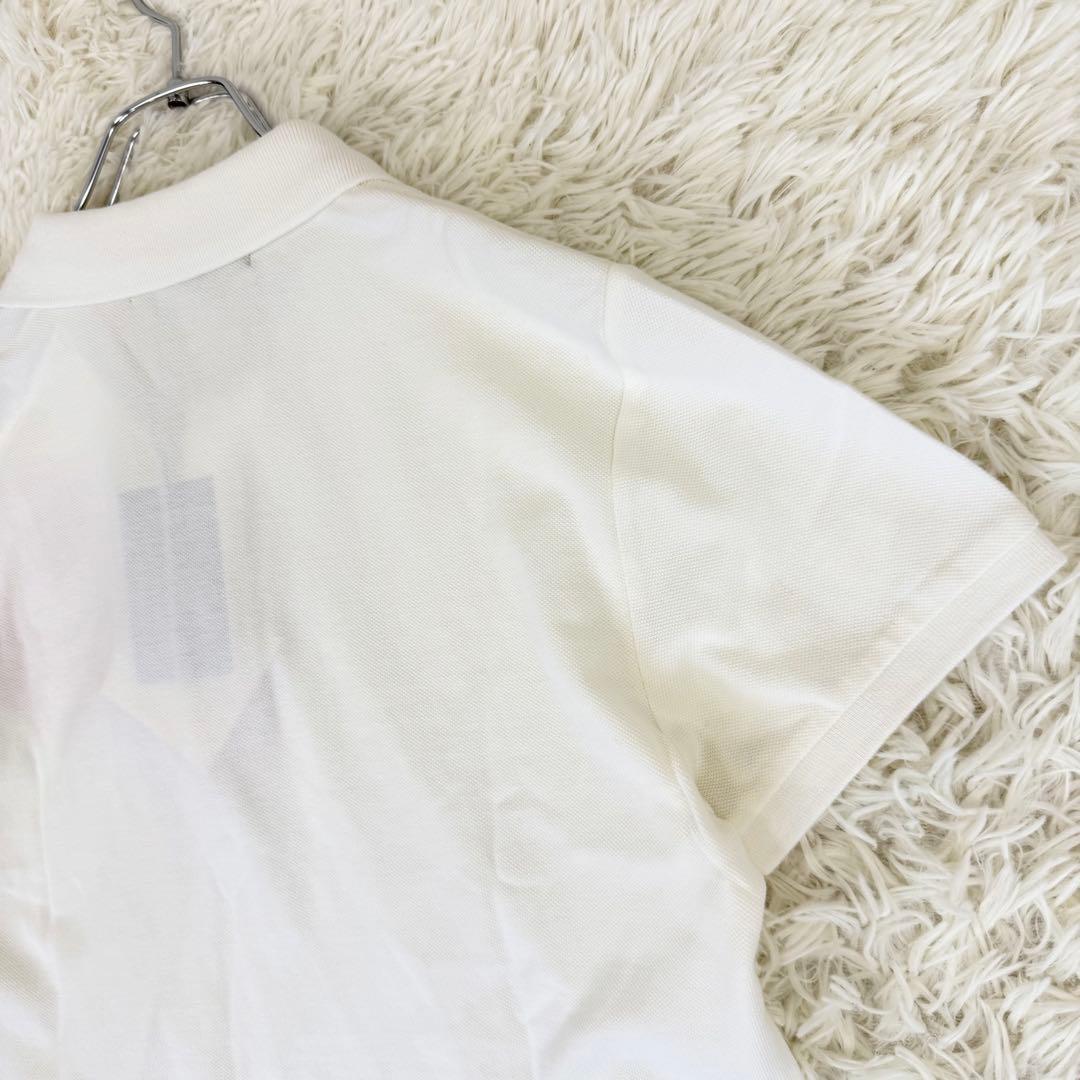 新品 未使用 希少 ラルフローレン ポロシャツ ピンクポニー 半袖 白 刺繍 L