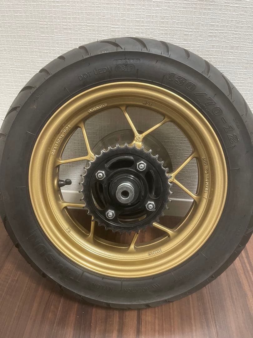 JC61 2014グロム リアホイール ミシュランパワーピュア付き