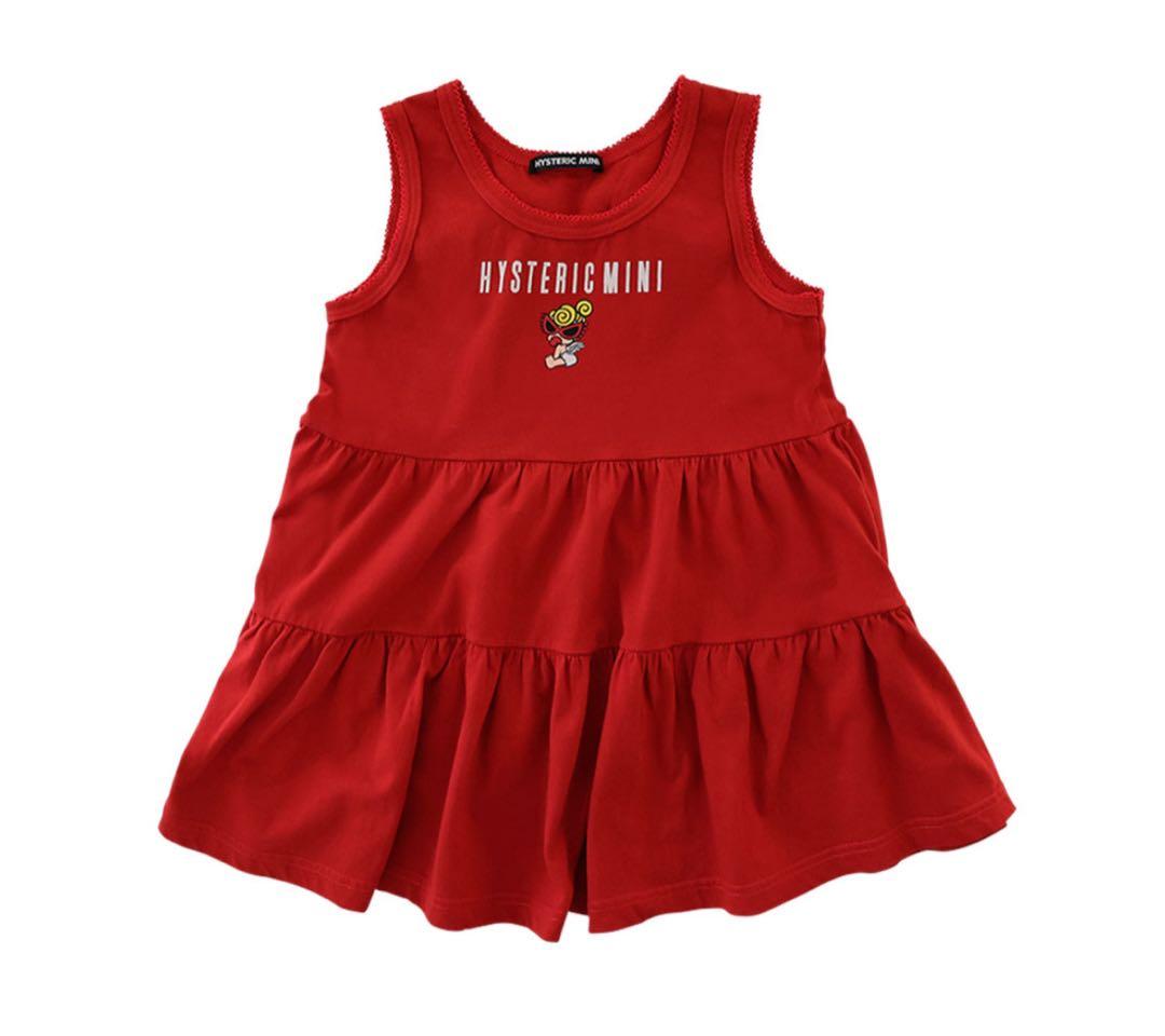 HYSTERIC MINI ノースリーブワンピース レッド