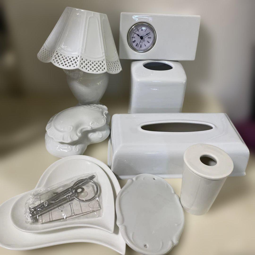 ポーセラーツ　白磁インテリアセット