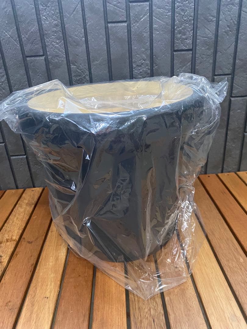 三河黒七輪 9寸 新品未使用