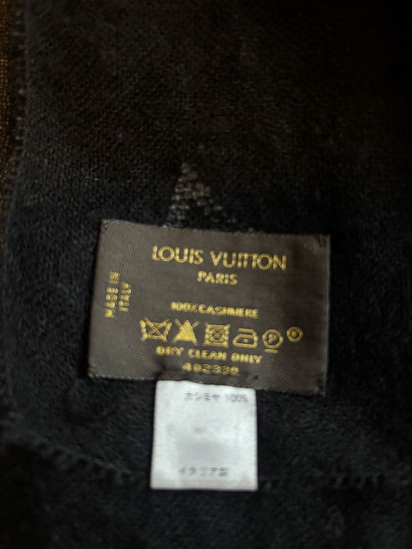 ルイヴィトン エトール モンテカルロ ストール カシミヤ ラインストーン 黒