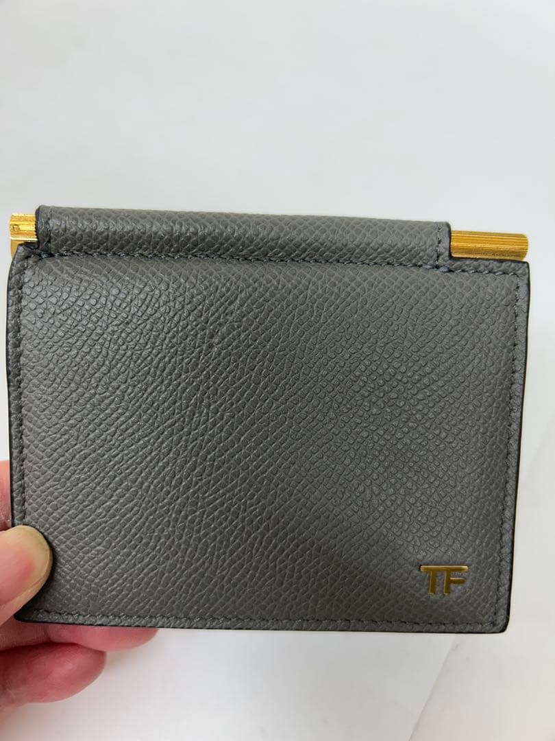 TOM FORD トムフォード マネークリップ グレー
