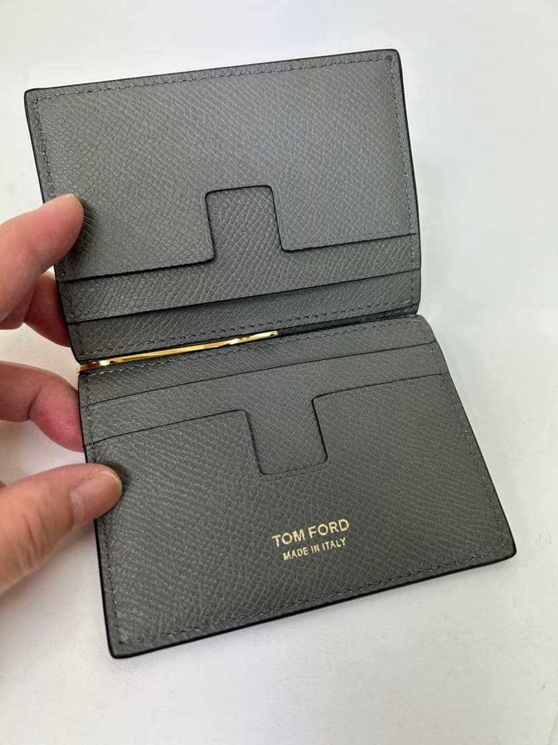 TOM FORD トムフォード マネークリップ グレー