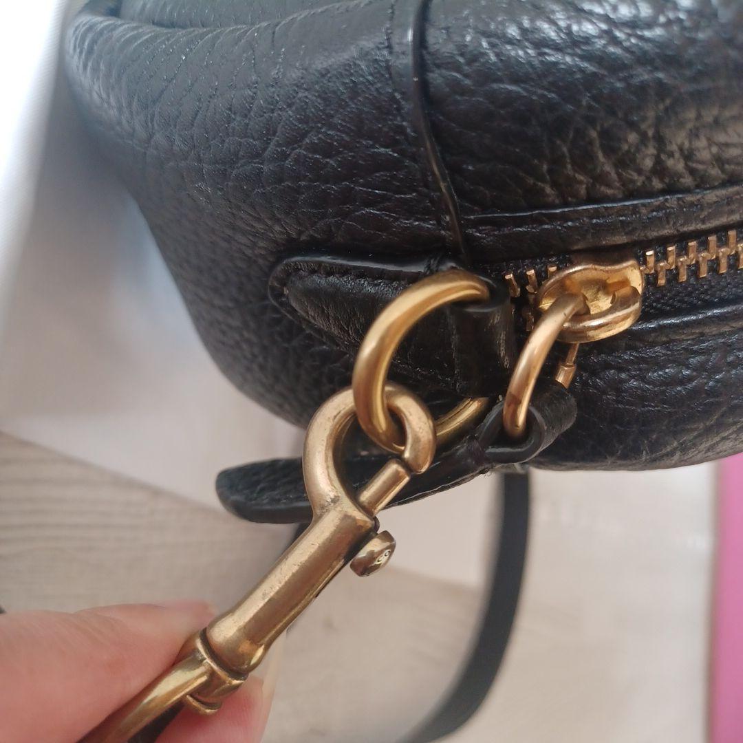 COACH コーチ　カメラバッグ　ターンロック　ブラック　ショルダーバッグ